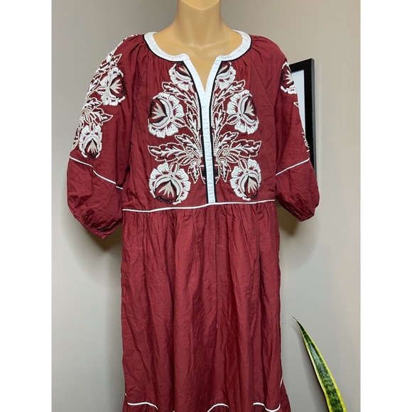 Anthropologie Gretel Embroidered Maxi Dress - Picture 5 of 7